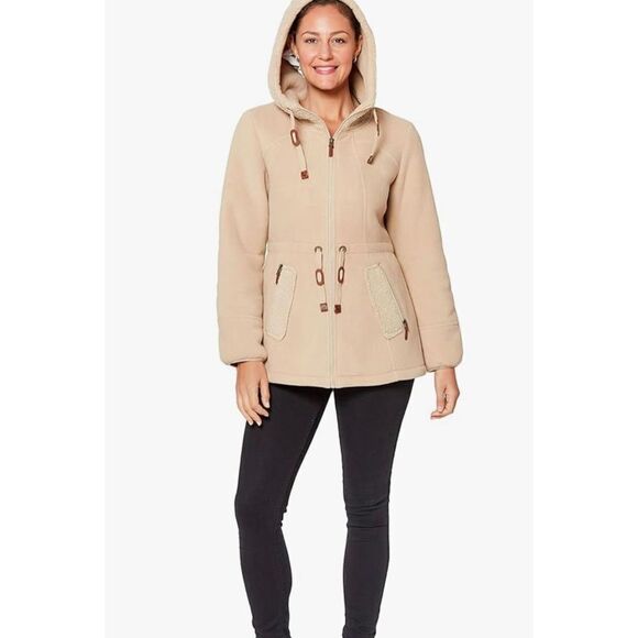 Koolaburra by UGG Bonded Fleece Jacket with Cinch Waist Size Small - Picture 1 of 10